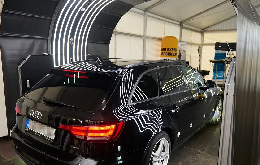 Der Hagelscanner im Einsatz